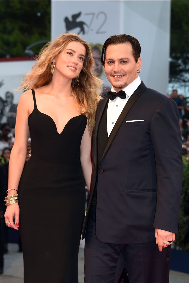 Johnny Depp and Amber Heard at the 'Black Mass' Premiere - 72nd Venice Film Festival