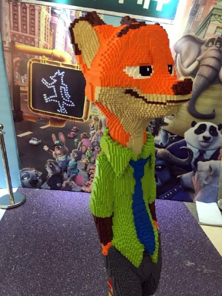 Lego Nick Wilde child smashed