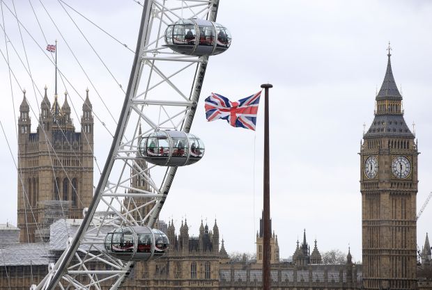 Westminster Palace and London Eye