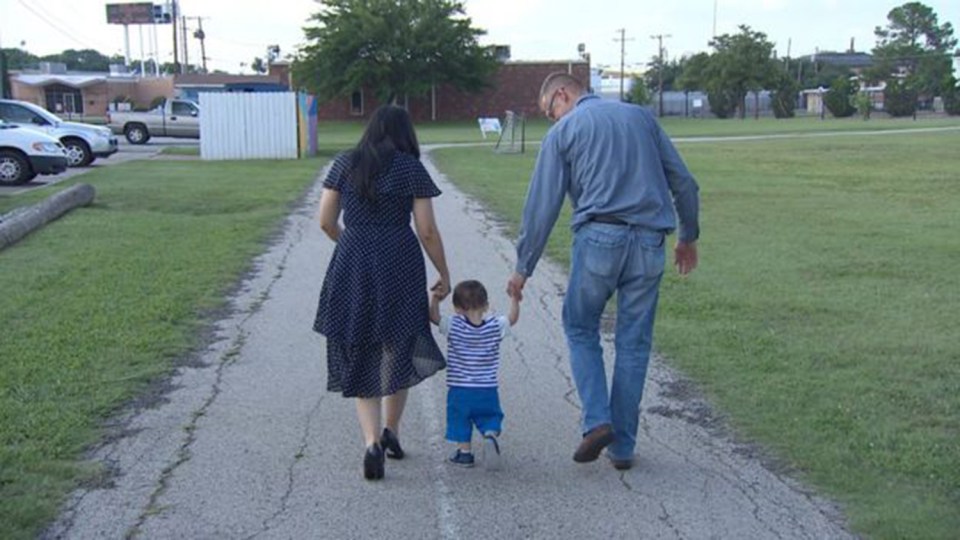 They were quickly reunited with their son after returning to the country in September, but the paperwork process took months