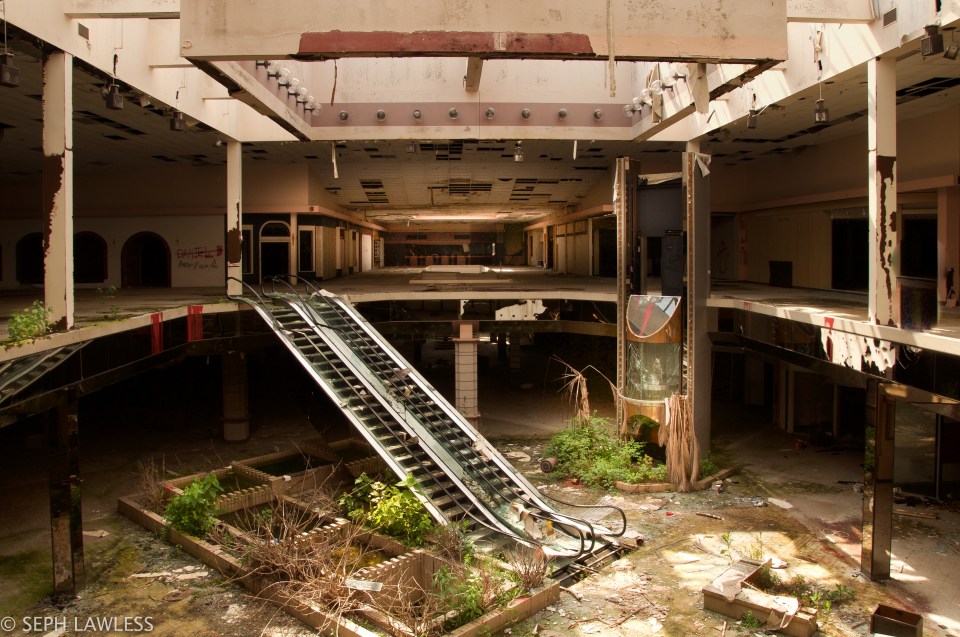The maverick artist uncovered shopping malls completely abandoned by humans