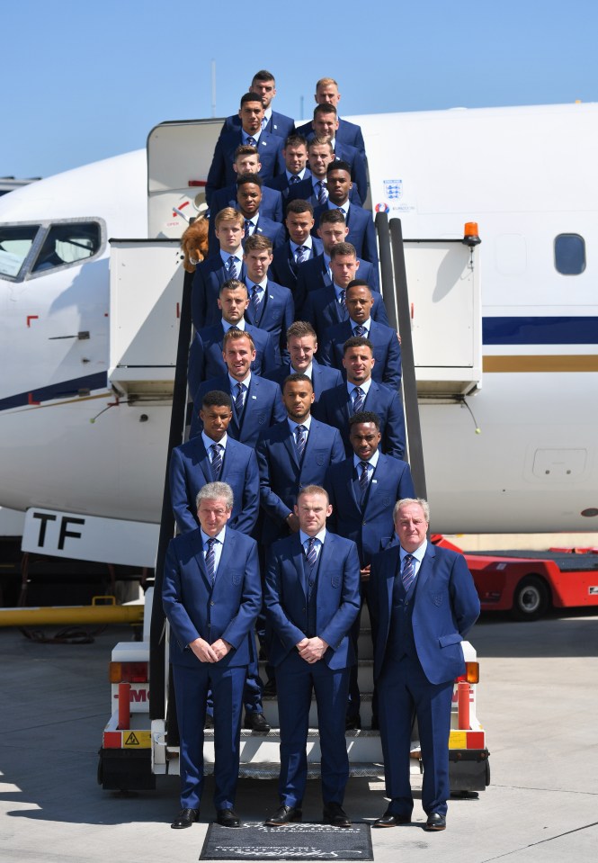 England Team Depart