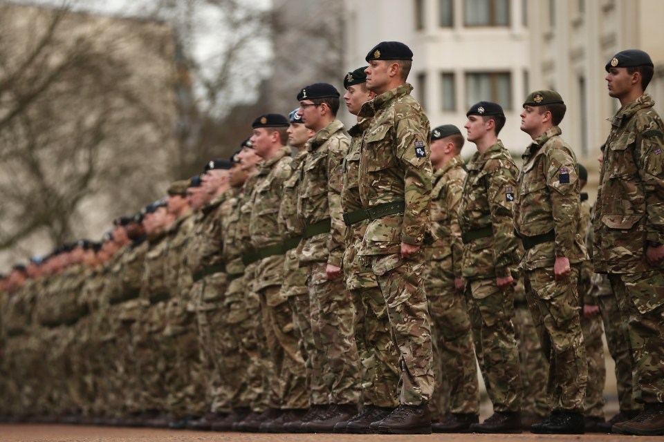 Final March To Parliament By Troops Involved In Operation Herrick