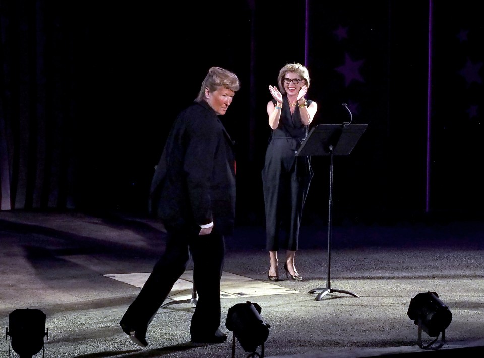 She performed alongside her friend Christine Baranski 