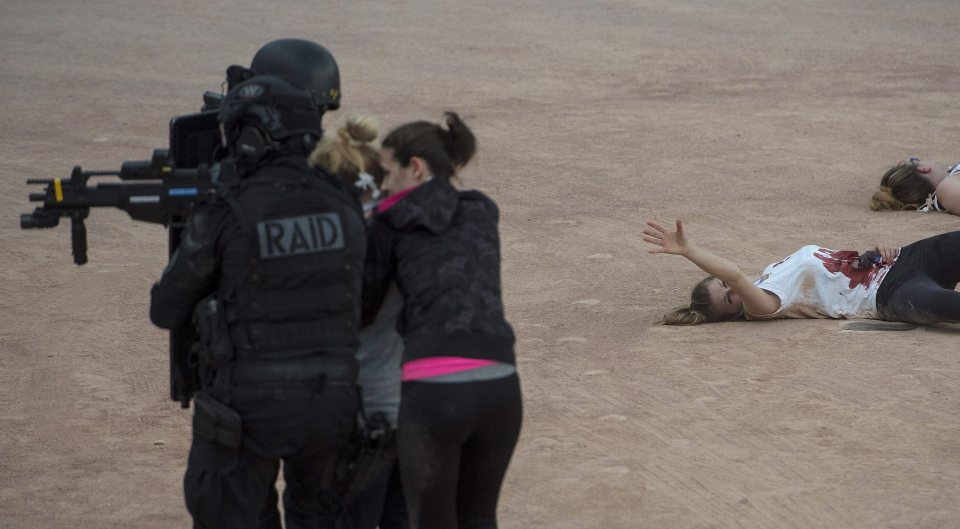 Euro 2016 terror drill