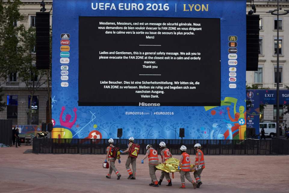 Euro 2016 terror drill