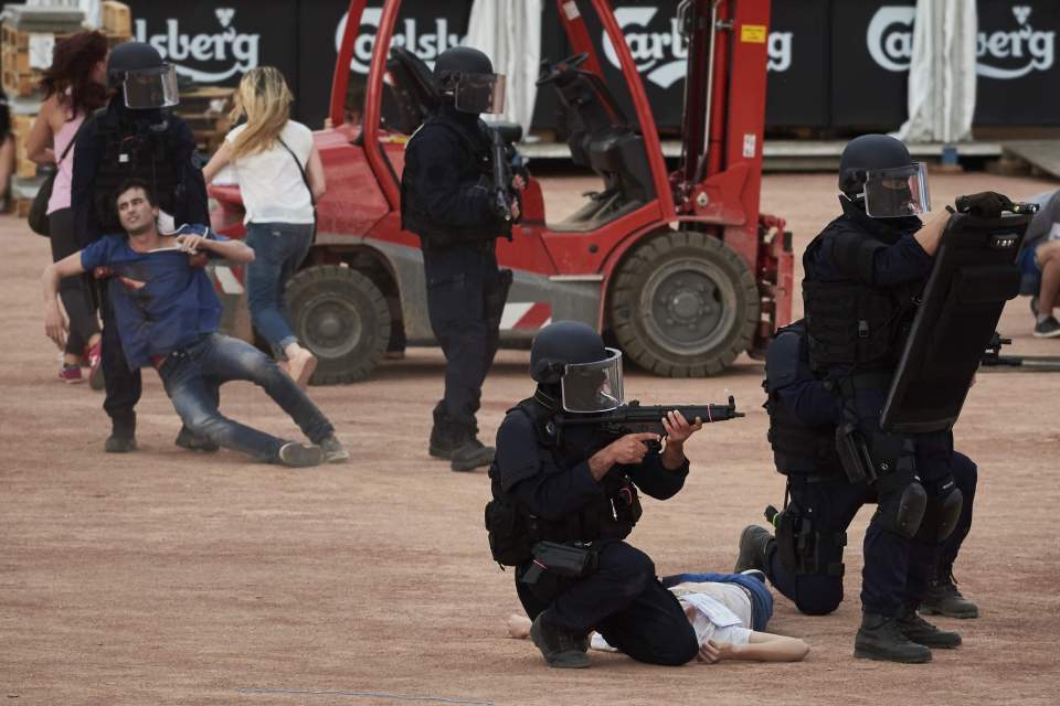 Euro 2016 terror drill