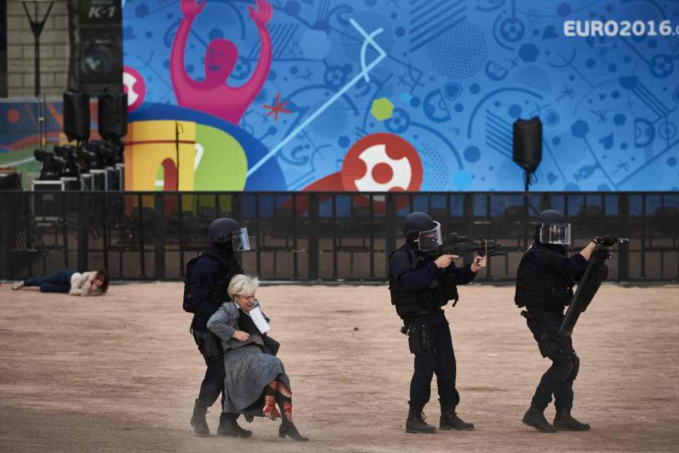Euro 2016 terror drill