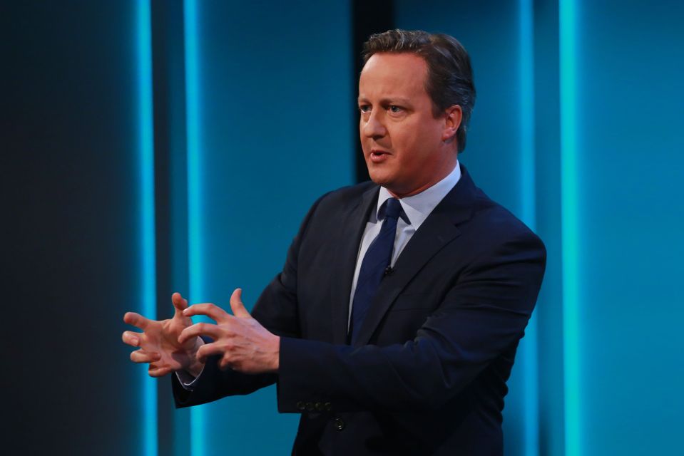 David Cameron pint