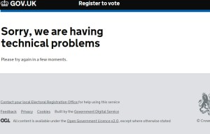 EU vote website crashes less than an hour before referendum registration deadline