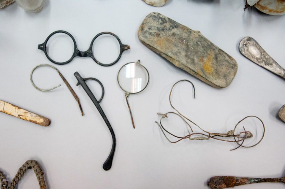 Collection of victims' belongings on show at the Auschwitz-Birkenau State Museum, Oswiecim, Poland - 08 Jun 2016