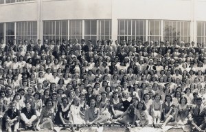 Can you spot Norma Jeane Baker in her high school leavers photo?