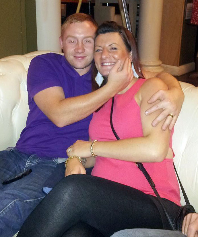 Kelvin and Zoe Green began using pool cues and throwing pool balls at the group of four older men Mrs Green had a grudge with