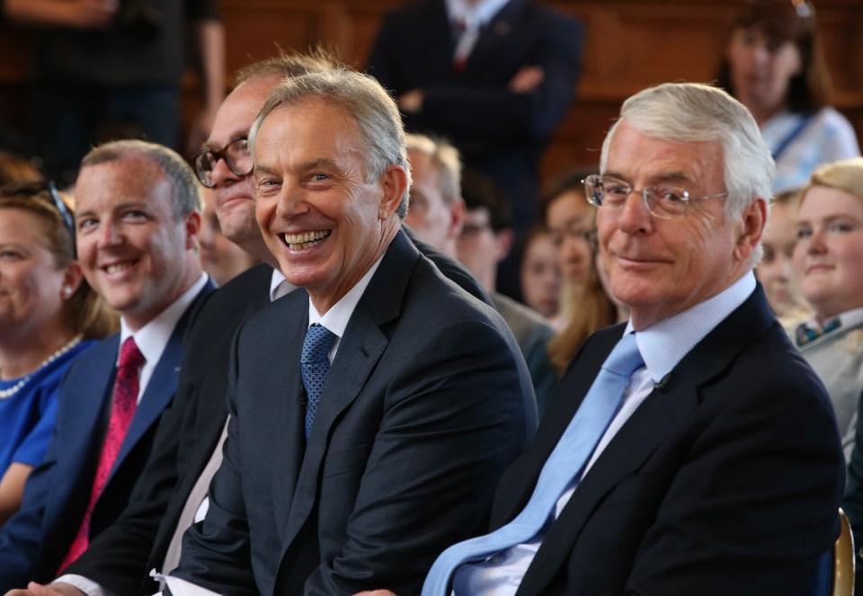 Tony Blair and John Major