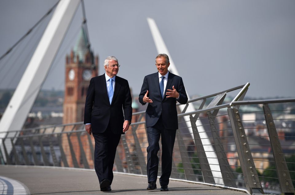 John Major and Tony Blair