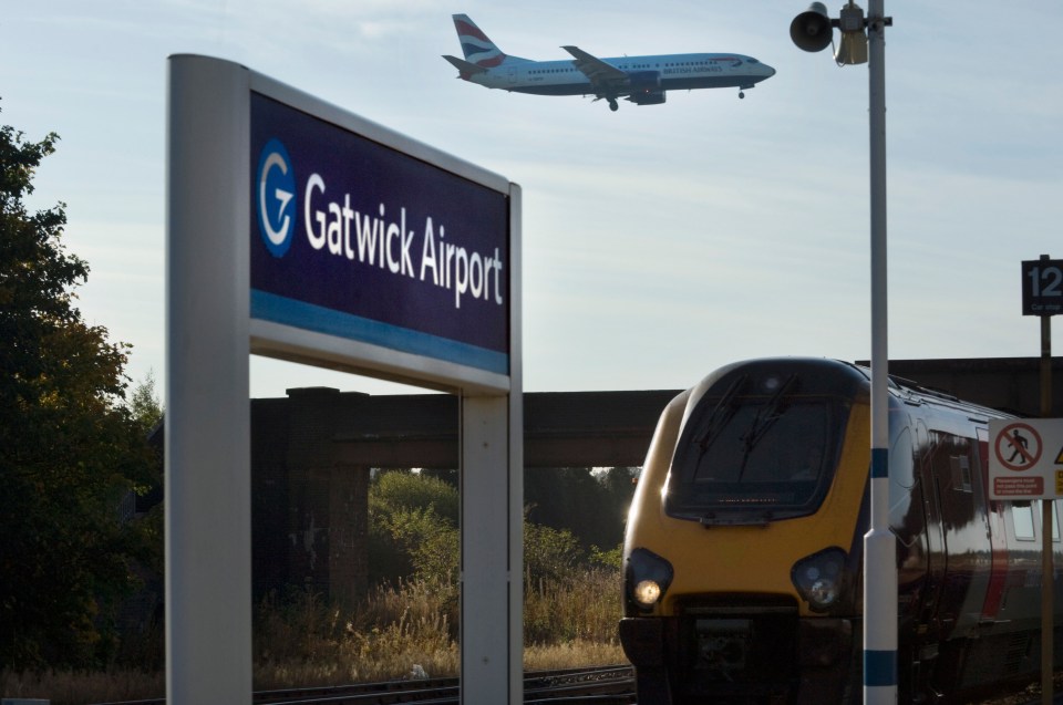 Many passengers were delayed today at Gatwick as BA's check-in system suffered problems