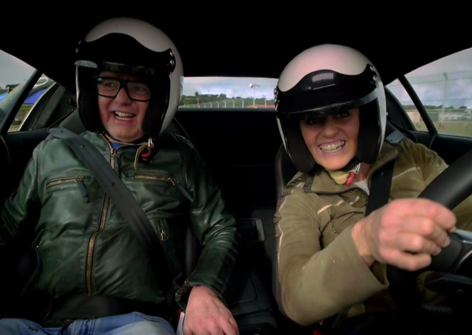 Chris Evans and Sabine Schmitz