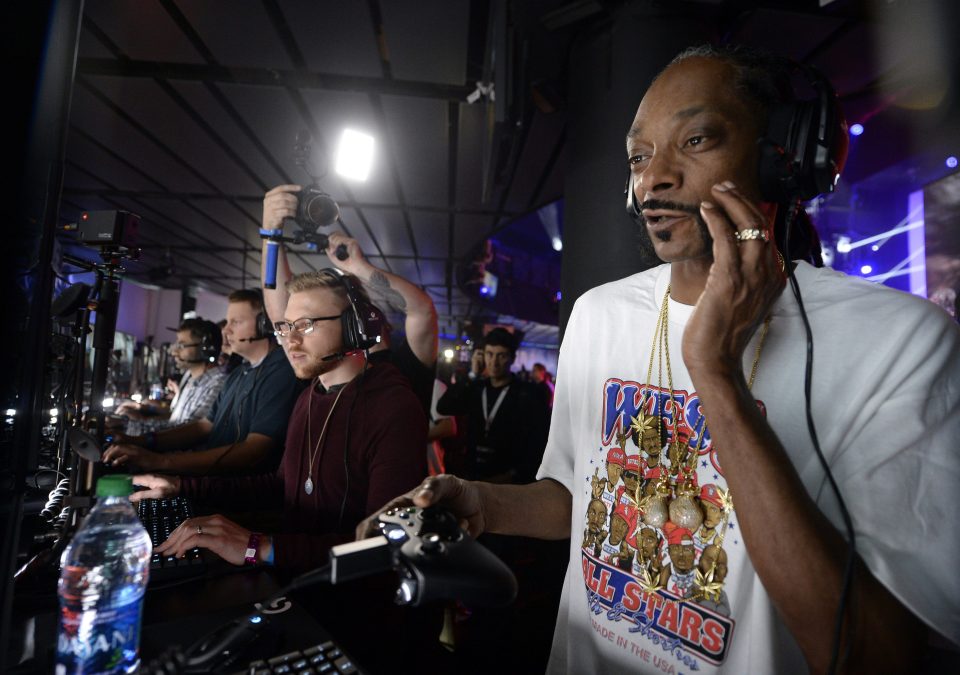 Rapper Snoop Dogg at the E3 gaming festival