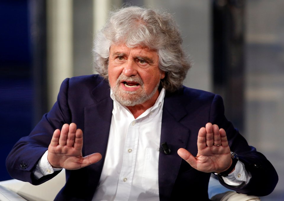 Leader of the Five Star Movement and comedian Beppe Grillo has demanded a referendum on the Euro