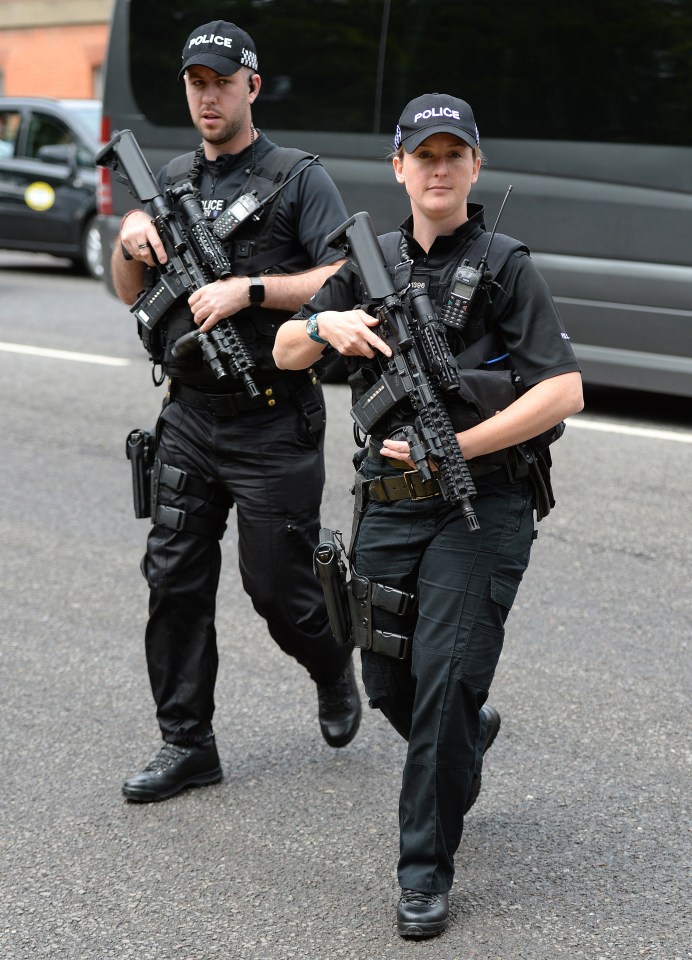 Armed police swooped on Royal Ascot today