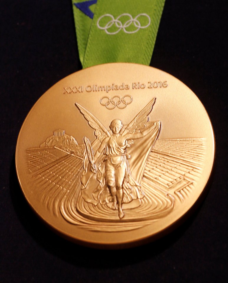 The gold medal for the 2016 Olympic games in Rio de Janeiro this summer