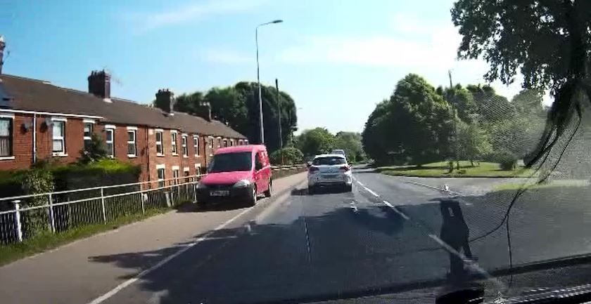 The unnamed postie has now been suspended by Royal Mail after local John Turner uploaded the video to a community Facebook page