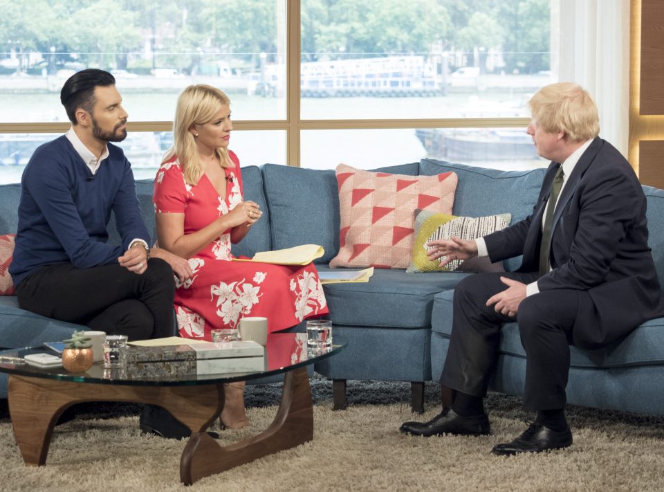 Boris Johnson Holly Willoughby