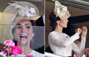 Duchess dances a jig as she cheers on her horse at Royal Ascot