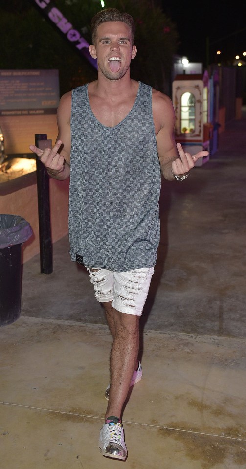 *EXCLUSIVE* Geordie Shore Cast filming on the Sling Shot in Ibiza