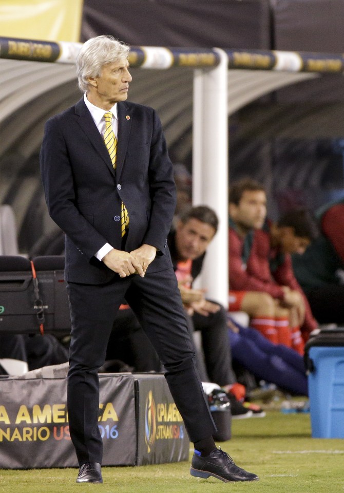  Jose Pekerman watched his side miss a hatful of chances