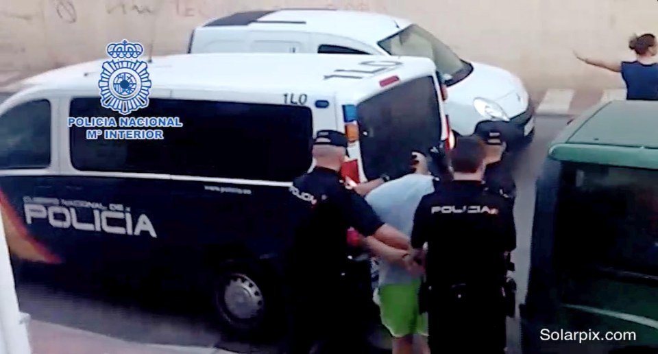 He was taken away to start his nine-year jail sentence