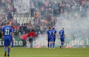 Croatia fined £77,000 for causing crowd mayhem involving missiles, fireworks and racist behaviour
