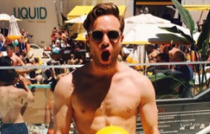 See Olly Murs posing naked with giant inflatable penis in Las Vegas