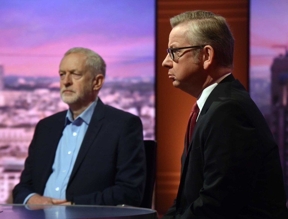 Corbyn Gove The Andrew Marr Show