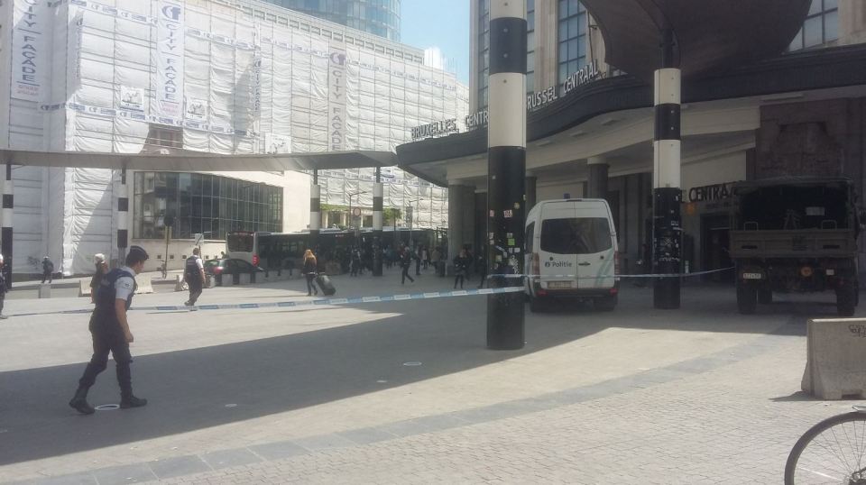 Terror Alert in Brussels Grand Centrale Station