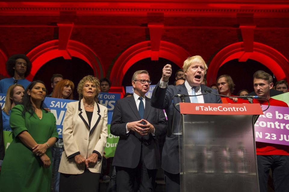 Priti Patel and Kate Hoey joined Gove and BoJo