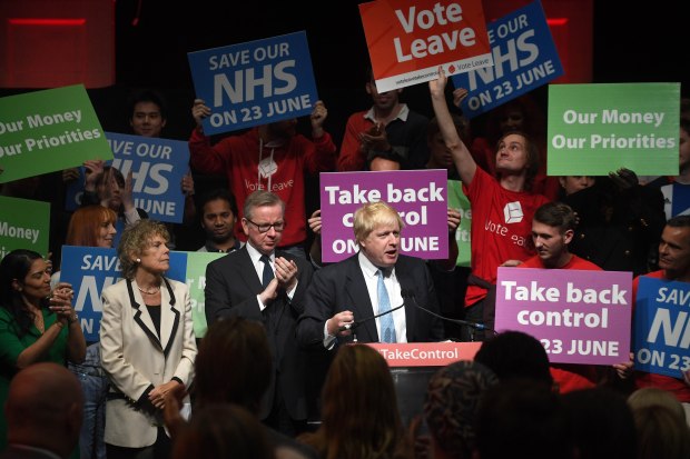 Vote Leave rally with Boris Johnson, Michael Gove, Kate Hoey