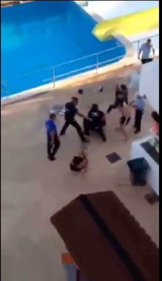 Security staff left the British DJ battered and bruised after they attacked him at the hotel