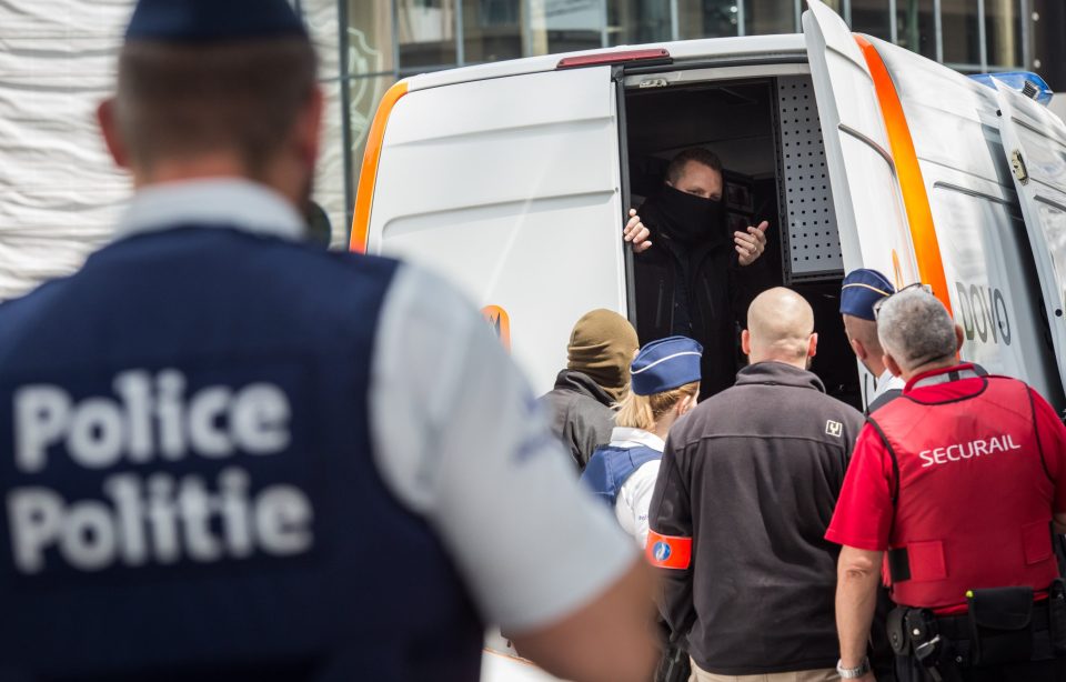 Brussels Central Station evacuated after suspect packages found, Belgium - 19 Jun 2016