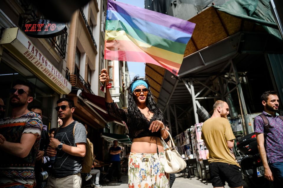 The Istanbul march is usually a peaceful affair