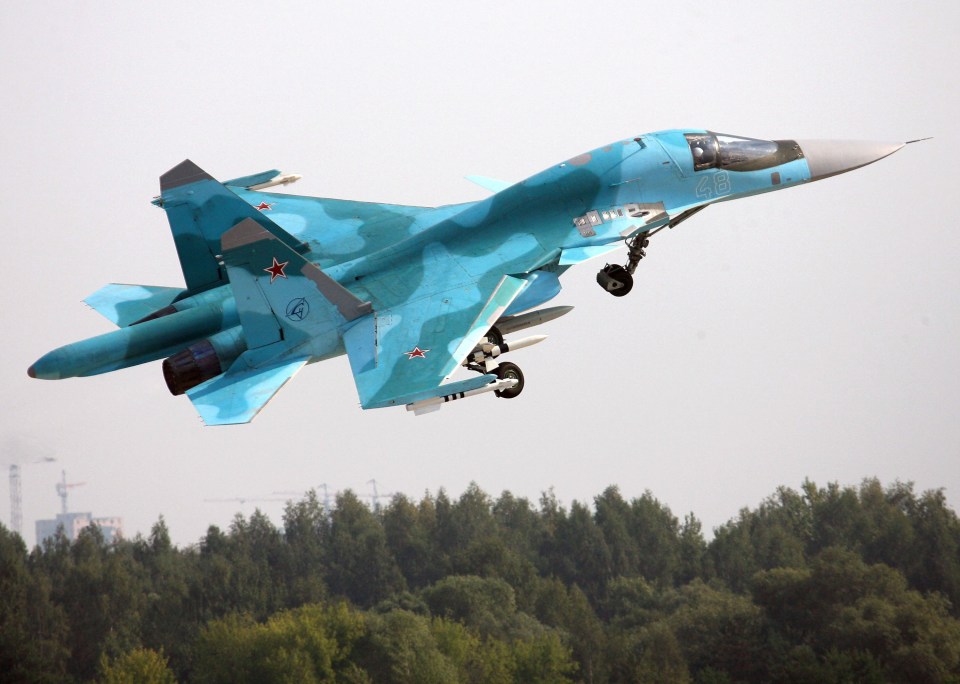 A Su 34 Fullback fighter bomber at the MAKS 2007 International Aviation and Space Show in Zhukovsky
