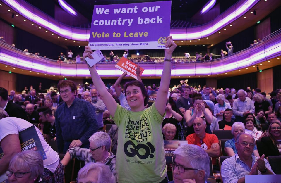 Nigel Farage And Kate Hoey Hold Public "We Want Our Country Back" Meeting