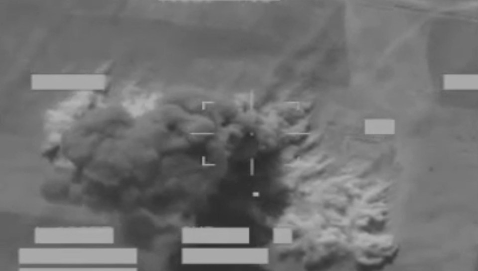 The size of the explosion confirmed what coalition forces had suspected - the truck was packed with deadly explosives