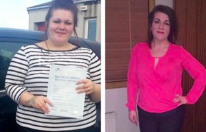 Obese mum loses 7st after she was refused entry to a theme park’s water slide because she was too fat