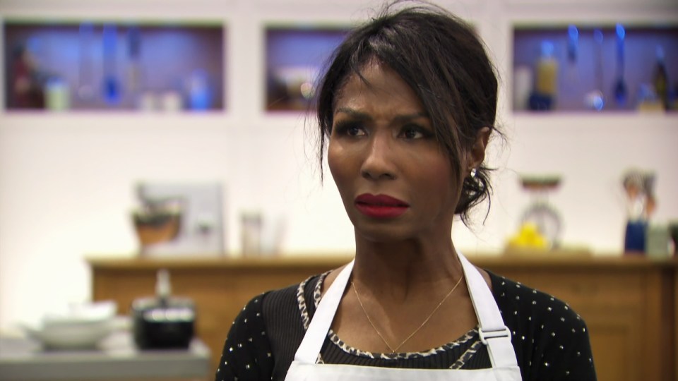 Sinitta ended up being booted from the competition after serving raw meat