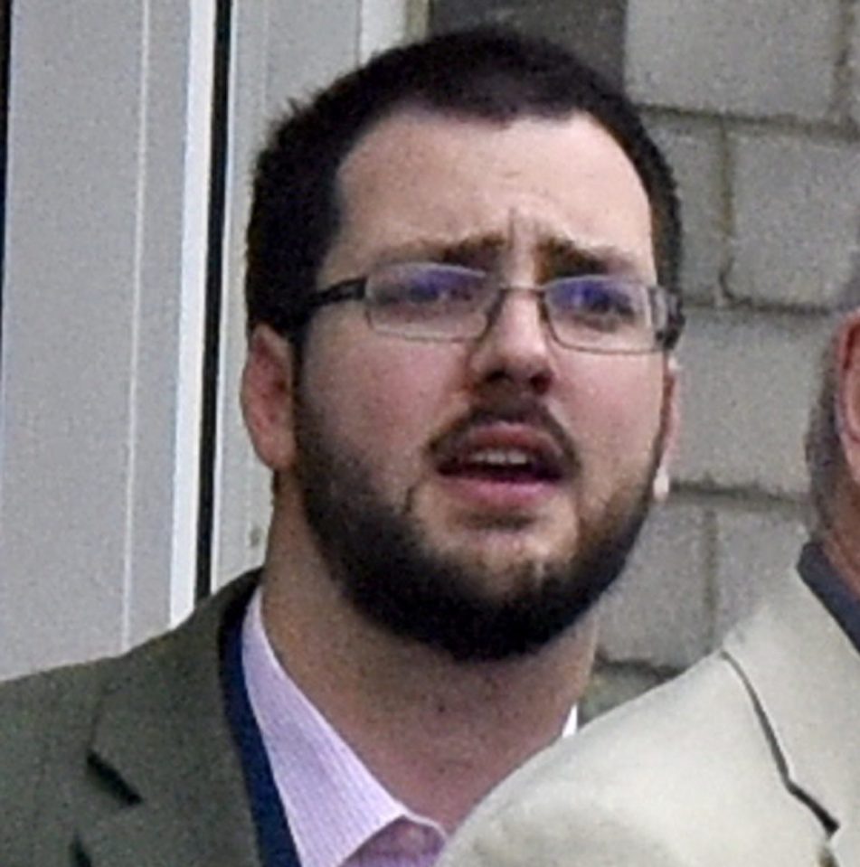 Pictured: Basil Purdue outside Portsmouth Military Court. A Royal Navy lieutenant accused of sexually assaulting a colleague had previously stuck up for her when other sailors shared suggestive pictures of her, a court martial heard today. Purdue claimed the woman made up the claim of sexual assault and 'wanted to damage his career' because he embarrassed her by reporting that to their senior officers. Portsmouth Military Court, Hants, heard she found out about the images when a colleague told her about it. Purdue suggested to her that he report it but she told him not to. SEE OUR COPY FOR MORE DETAILS. ¿ Solent News & Photo Agency UK +44 (0) 2380 458800