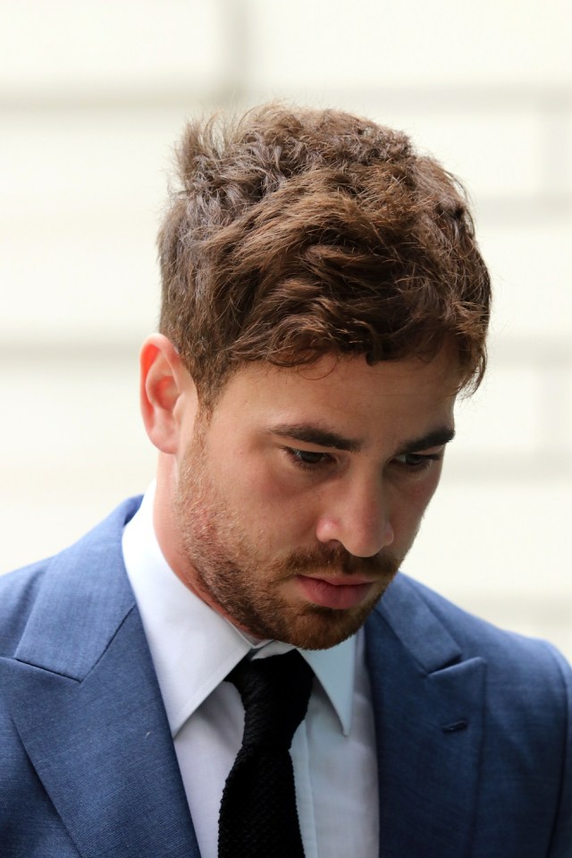 Pic shows Danny Cipriani at Court today. Rugby ace Danny Cipriani has been found guilty of drink-driving after he downed six drinks and crashed into a taxi following a man of the match performance for England at Twickenham. The 28-year-old star said he drank four Espresso Martinis, a Vodka Cranberry, and a flute of champagne before he swerved his Mercedes C class into a taxi at 5.15am on Imperial Road, Chelsea. Cipriani, who had glazed eyes and stank of alcohol, said he was 'a bit miffed' to fail a roadside breath test after writing-off his £60,000 car. SEE STORY CENTRAL NEWS