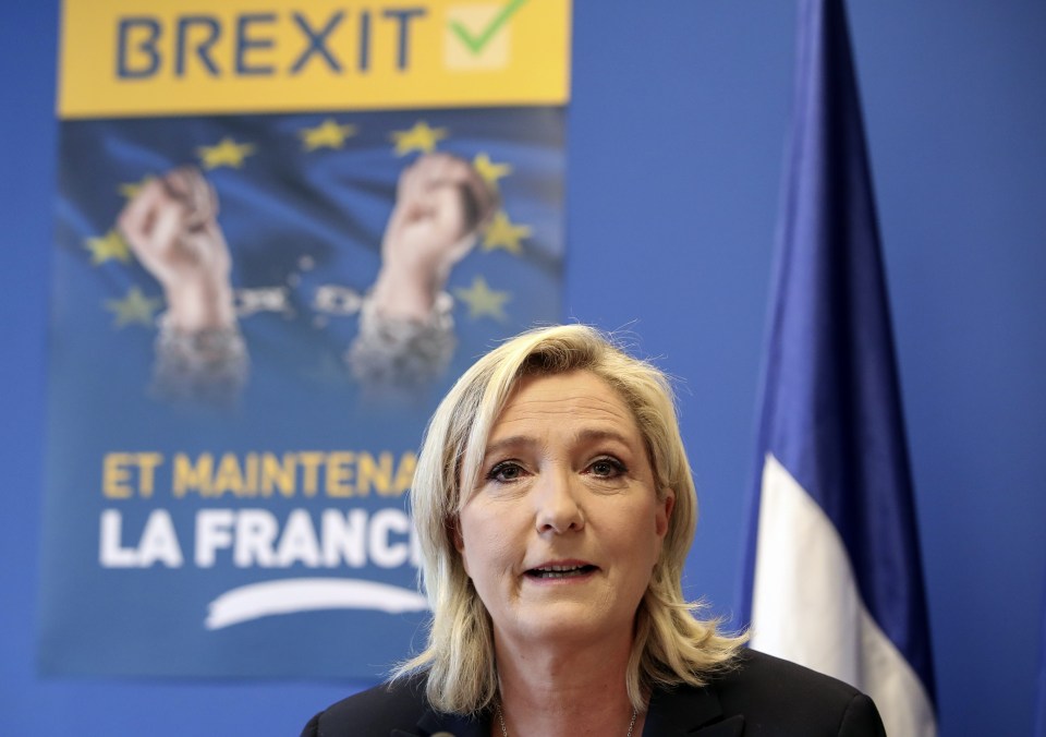 French far-right leader Marine Le Pen called for a "Frexit" just hours after the UK voted to leave the EU