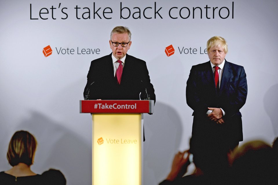 Gove and Boris formed a firm friendship during the referendum campaign