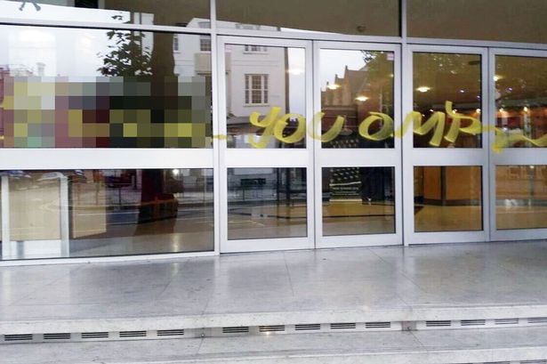 Racist graffiti